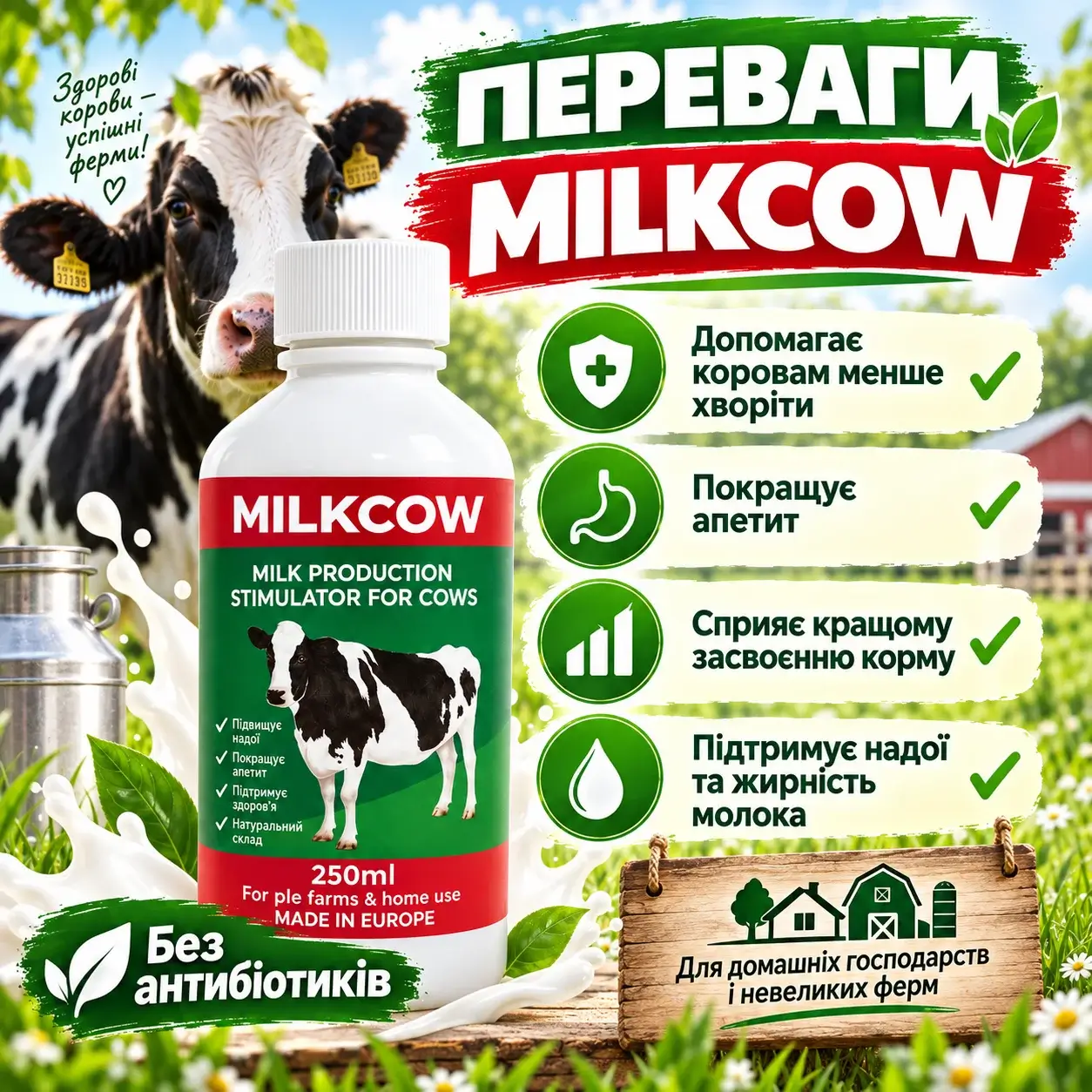 Основні переваги MilkCow