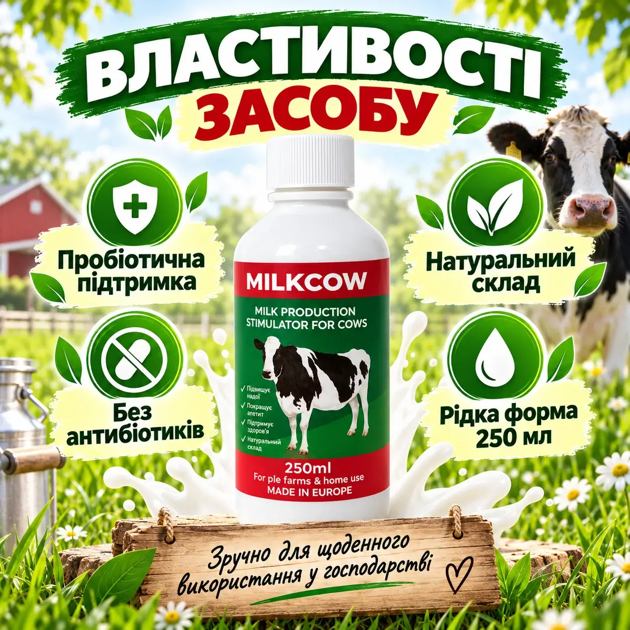 Властивості MilkCow