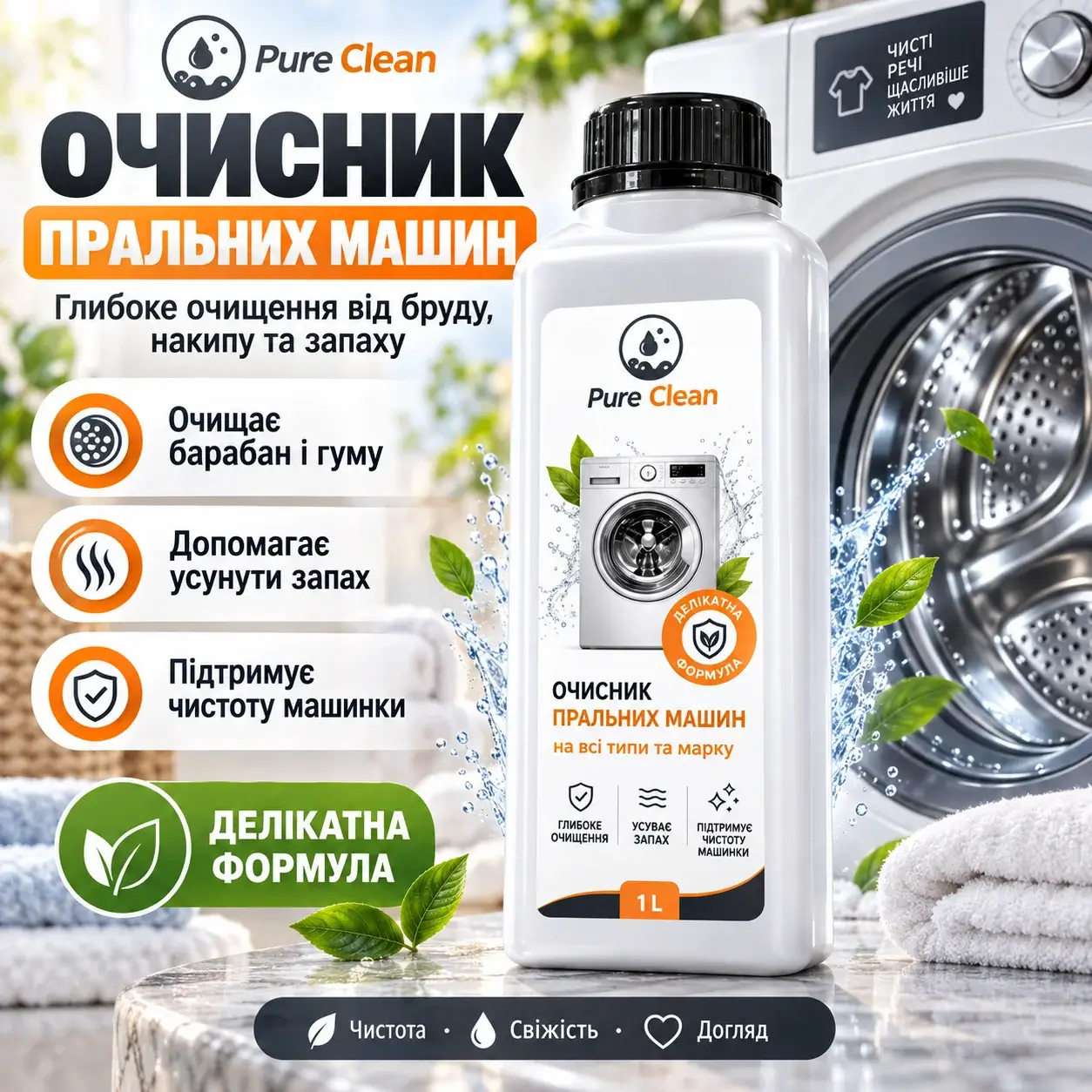 Pure Clean — очищувач пральних машин